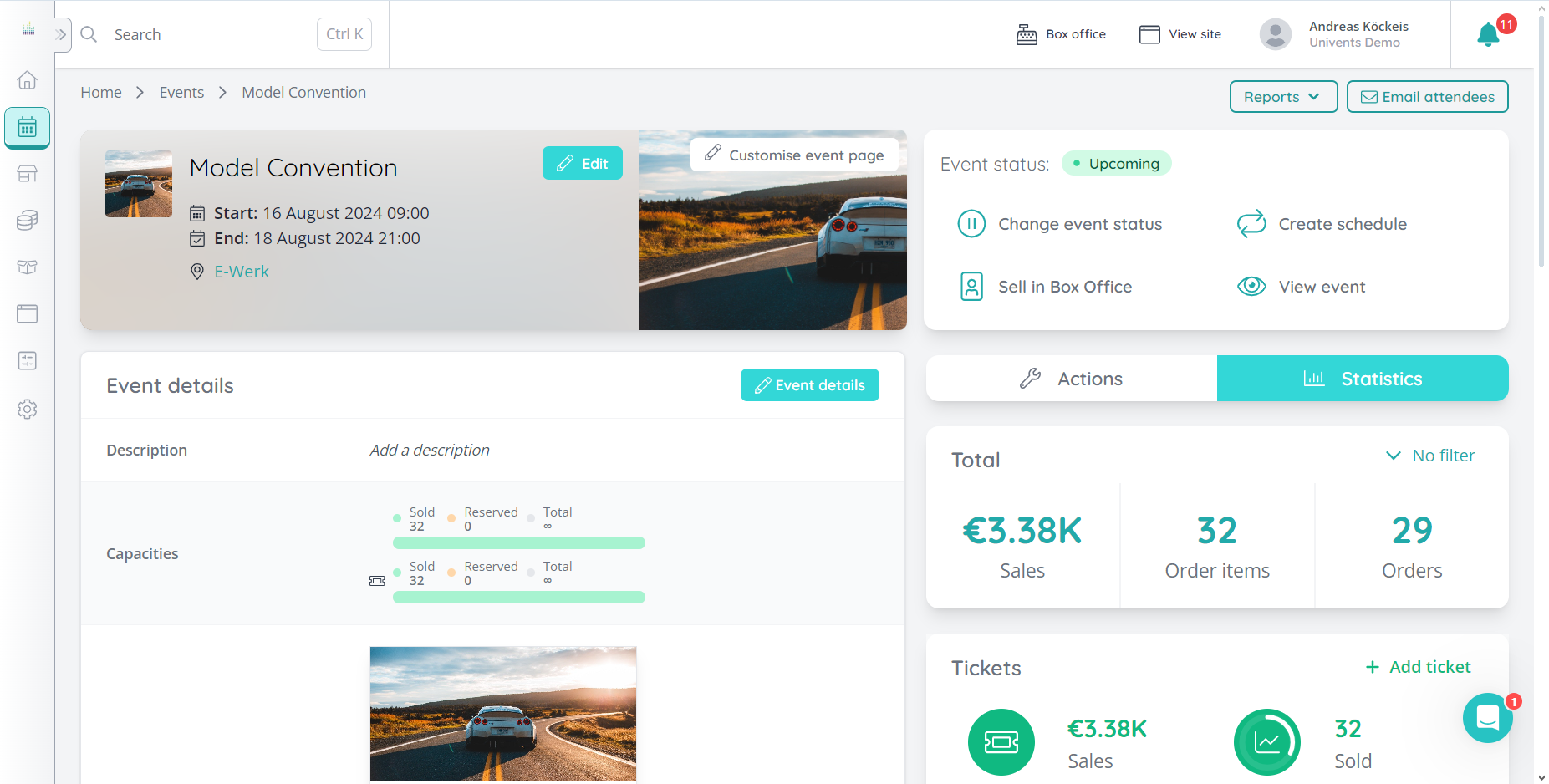 screenshot of Ticketing Suite